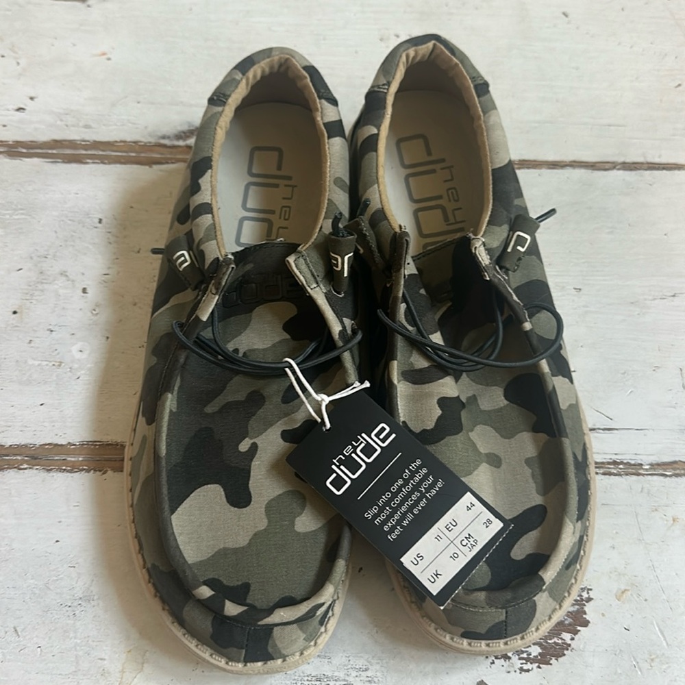 Camouflage Slip-On Shoes